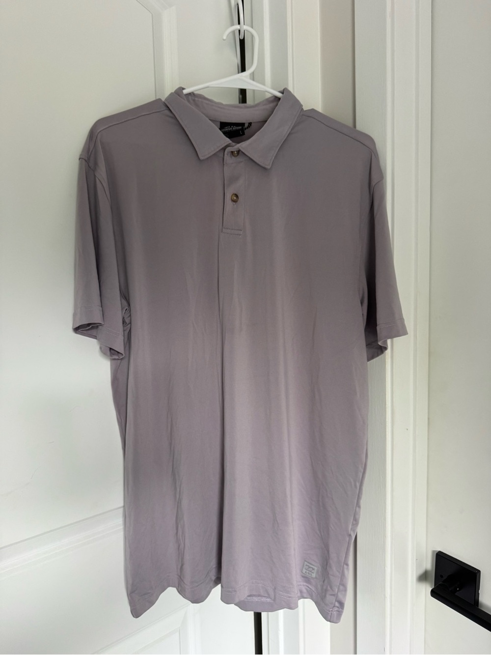 Billabong Men's Light Lavender Button-Down Polo